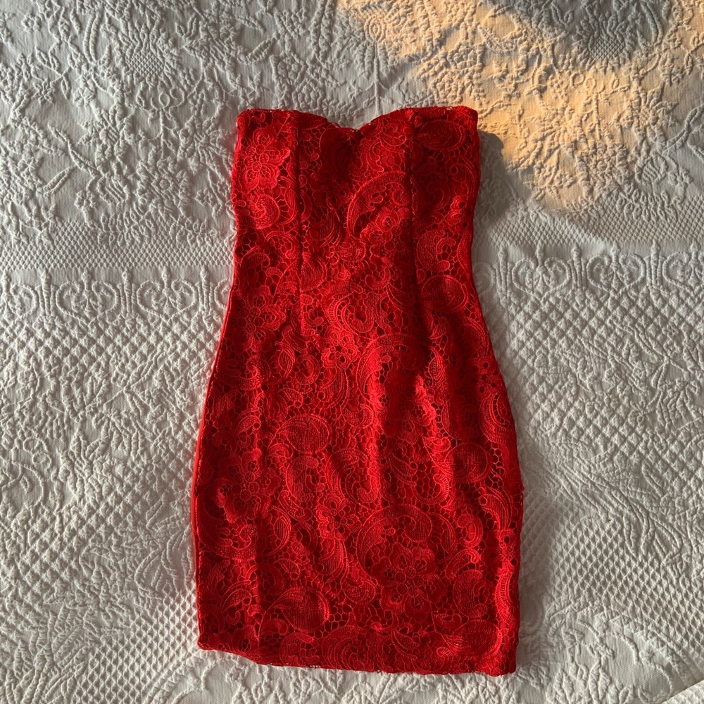 Sugar & Spice red dress size Small